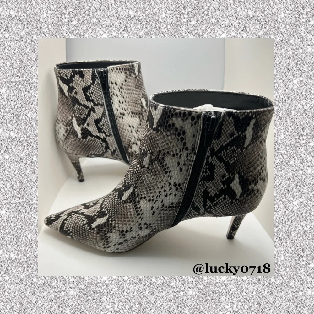 Tony Bianco NWT Gessy Bootie in Natural Snake Sz 7 - Picture 5 of 14